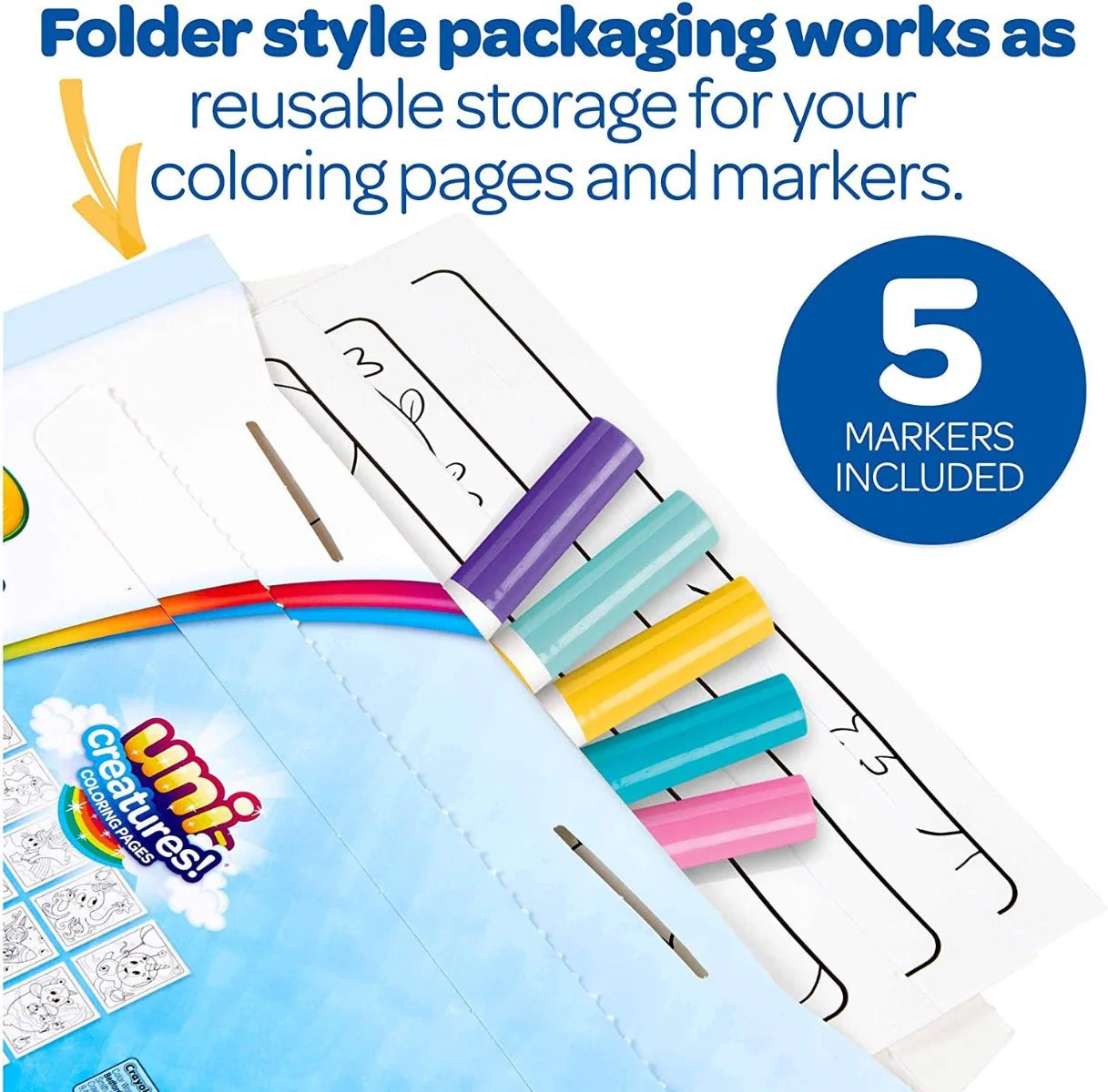 Crayola Mess Free Color Wonder Uni-Creatures Activity Set 75-2723 - Image 4