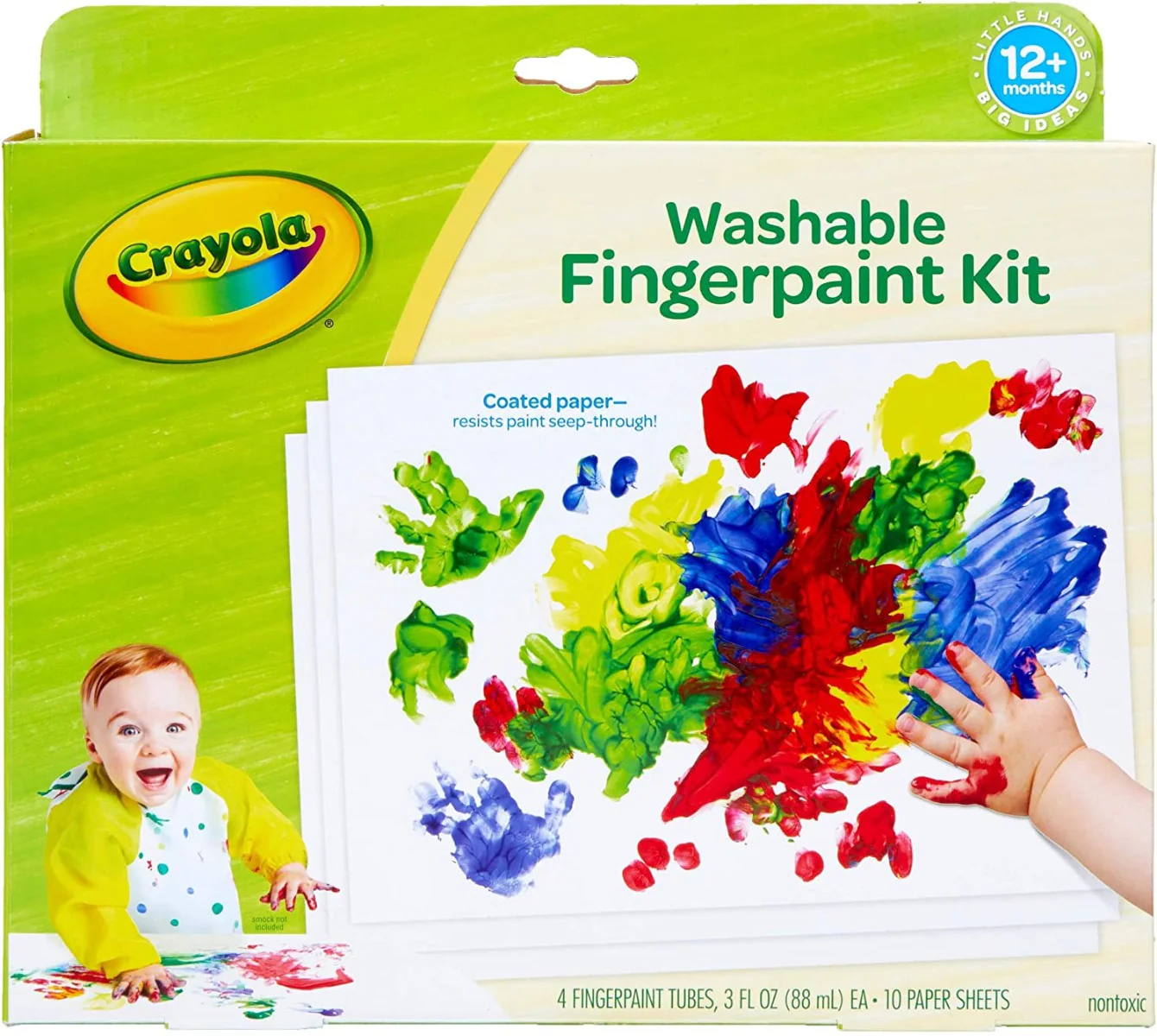 Crayola My First Fingerpaint Kit Washable Paint 81-1452 - Image 7