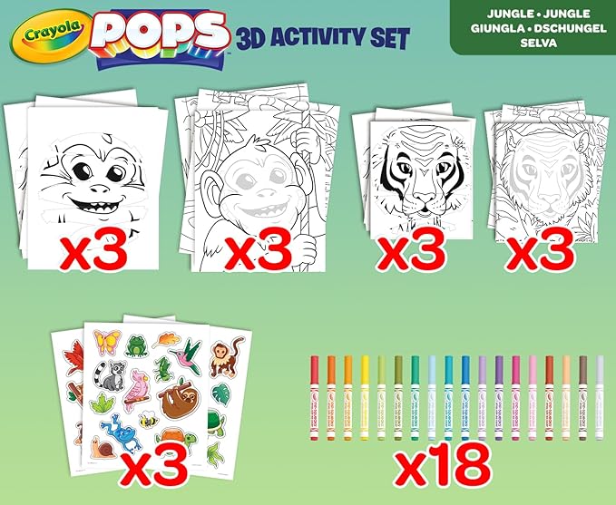 Crayola Pops 3D Activity Set - Jungle - Image 4