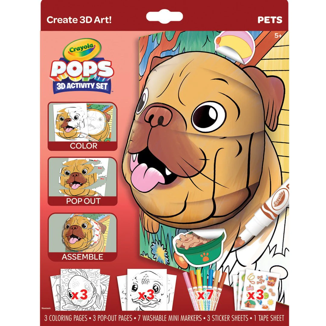 Crayola Pops 3D Activity Set - Pets