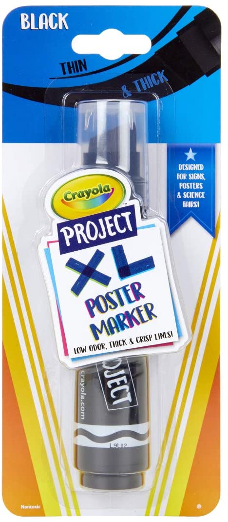 Crayola Project XL Poster Marker Black 1ct 58-8360