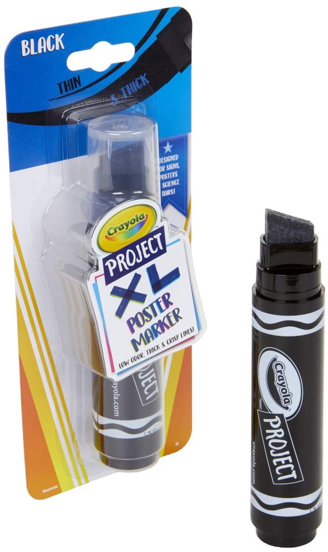Crayola Project XL Poster Marker Black 1ct 58-8360 - Image 2