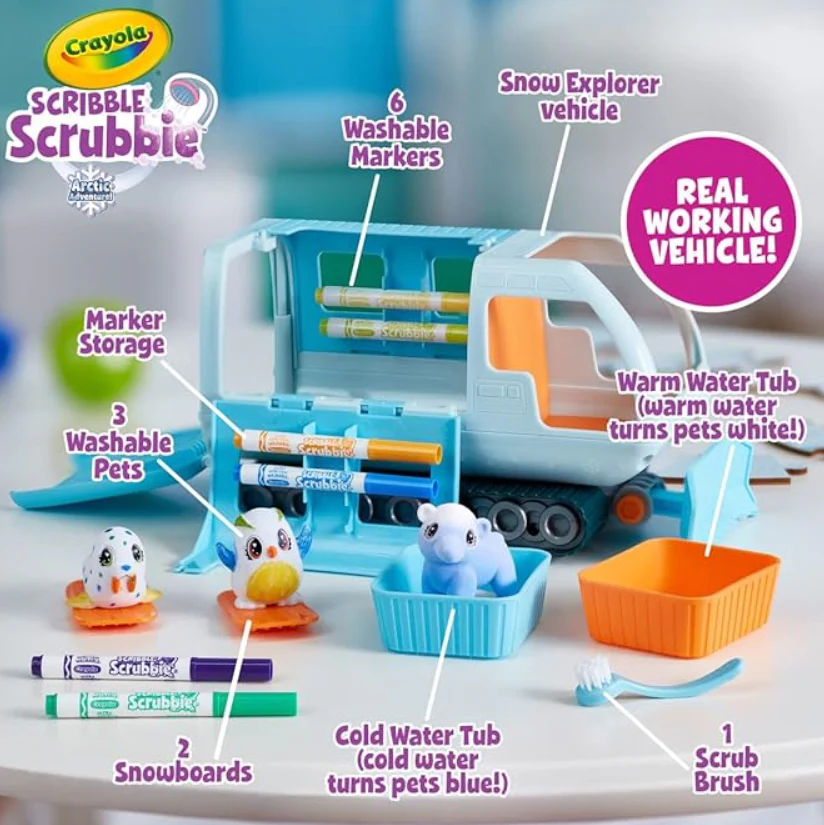 Crayola Scribble Scrubbie Pets Arctic Snow Explorer CY74-7479 - Image 4