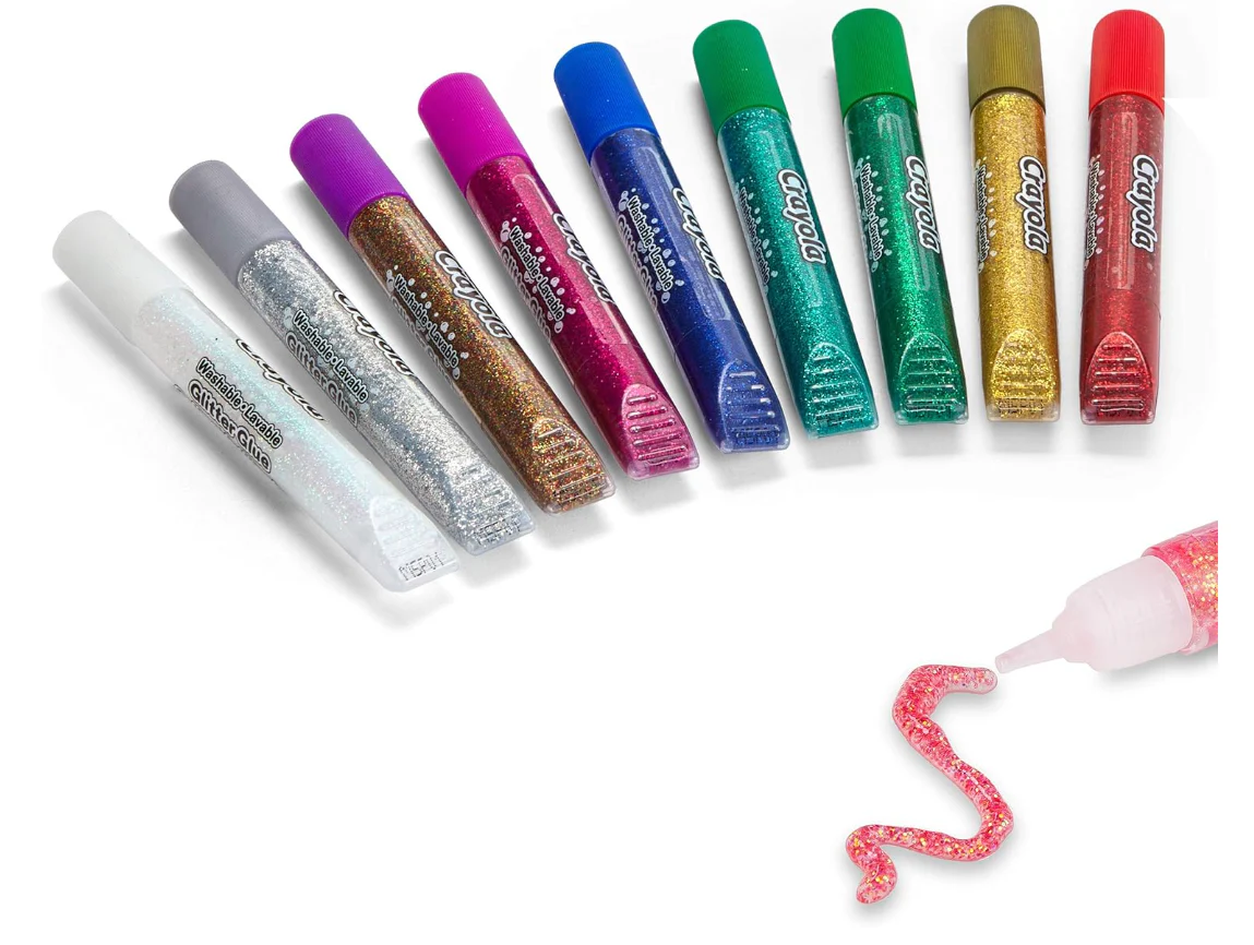 Crayola Washable Glitter Glue 9ct 69-3527 - Image 3