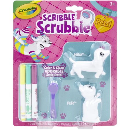 Crayola Scribble Scrubbie Pets Cat and Dog Set CY74-7254