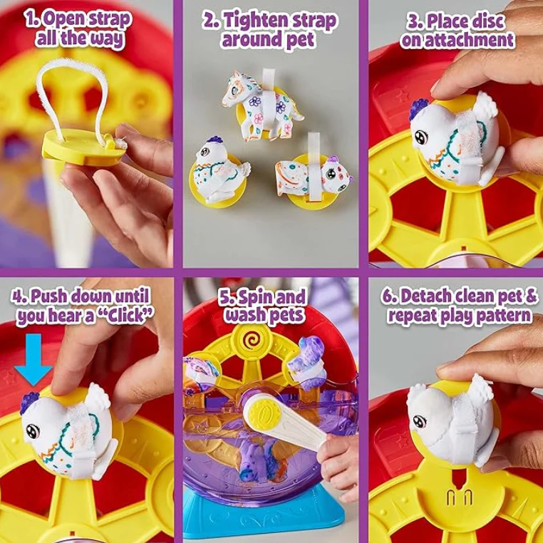 Crayola Scribble Scrubbies Pets Sping & Wash Carnival Playset CY74-7456 - Image 4