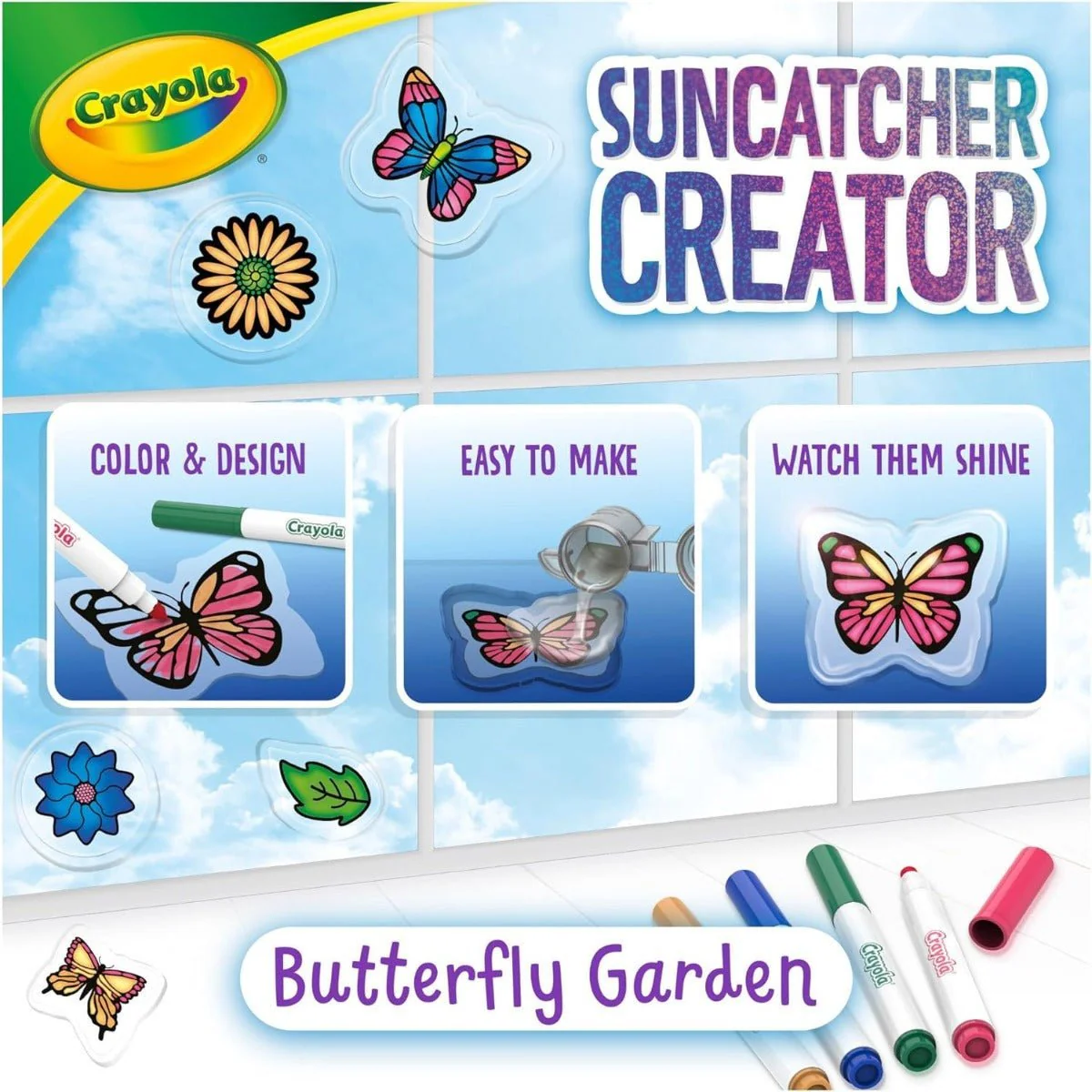 Crayola Suncatcher Creator Butterfly Garden CY74-7612 - Image 4