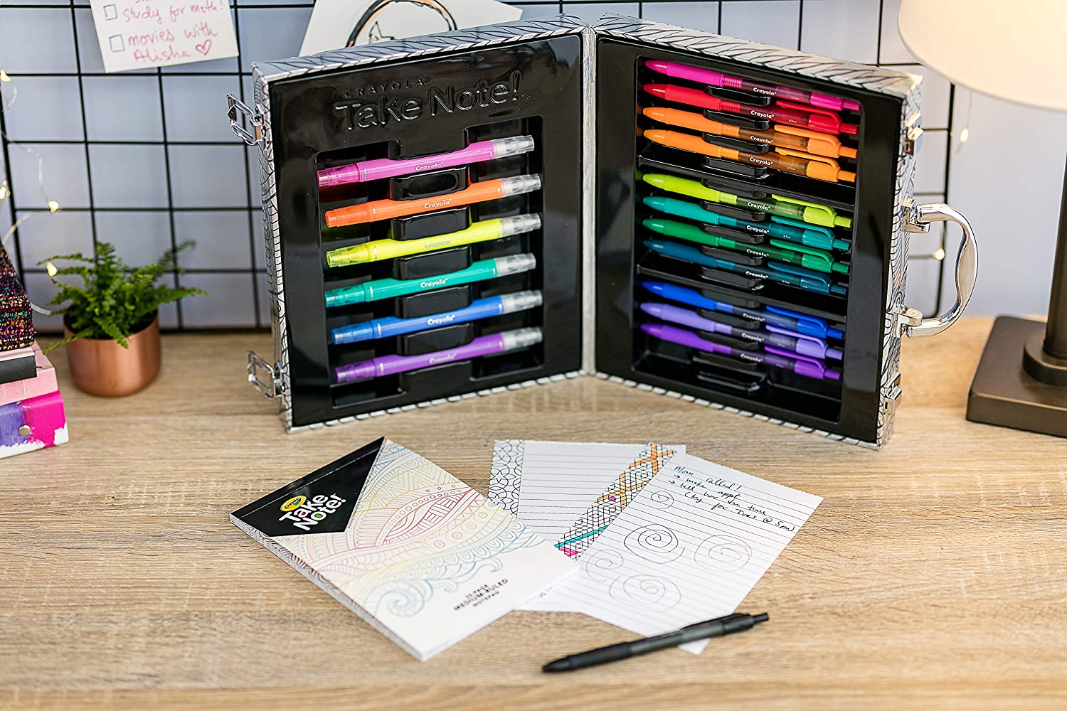 Crayola Take Note! Colorful Writing Art Case 04-0421 - Image 2