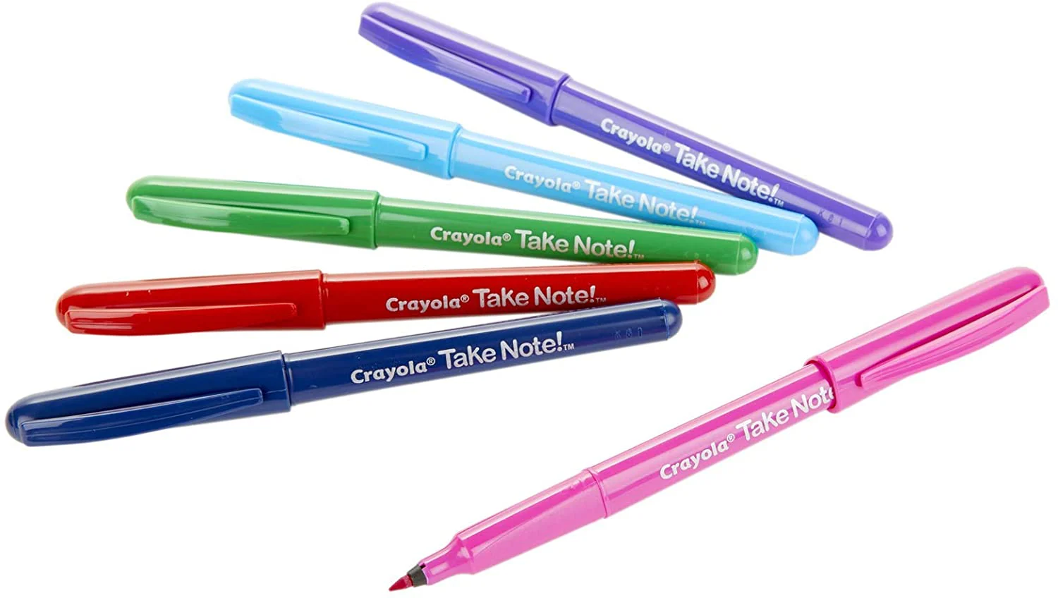 Crayola Take Note Felt-Tip Pens 6 Pack CY58-6532 - Image 4