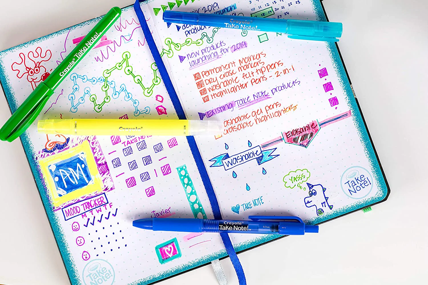 Crayola Take Note Washable Gel Pens 14pk CY58-6414 - Image 6