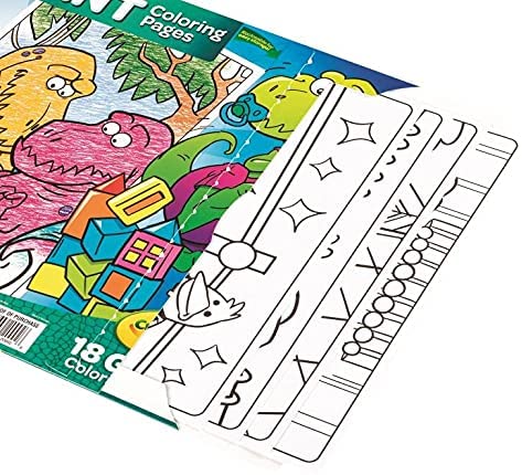 Crayola The Trouble With T-Rex 18 Giant Coloring Pages 04-0992 - Image 4