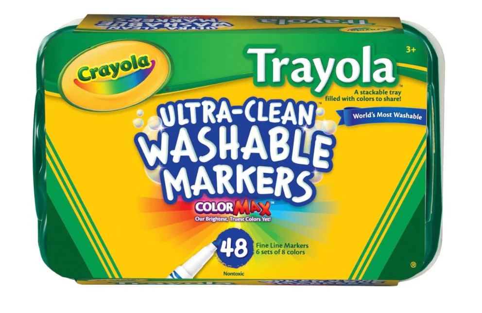 Crayola Trayola Ultra-Clean Washable Markers Fine Line 48ct 58-8214