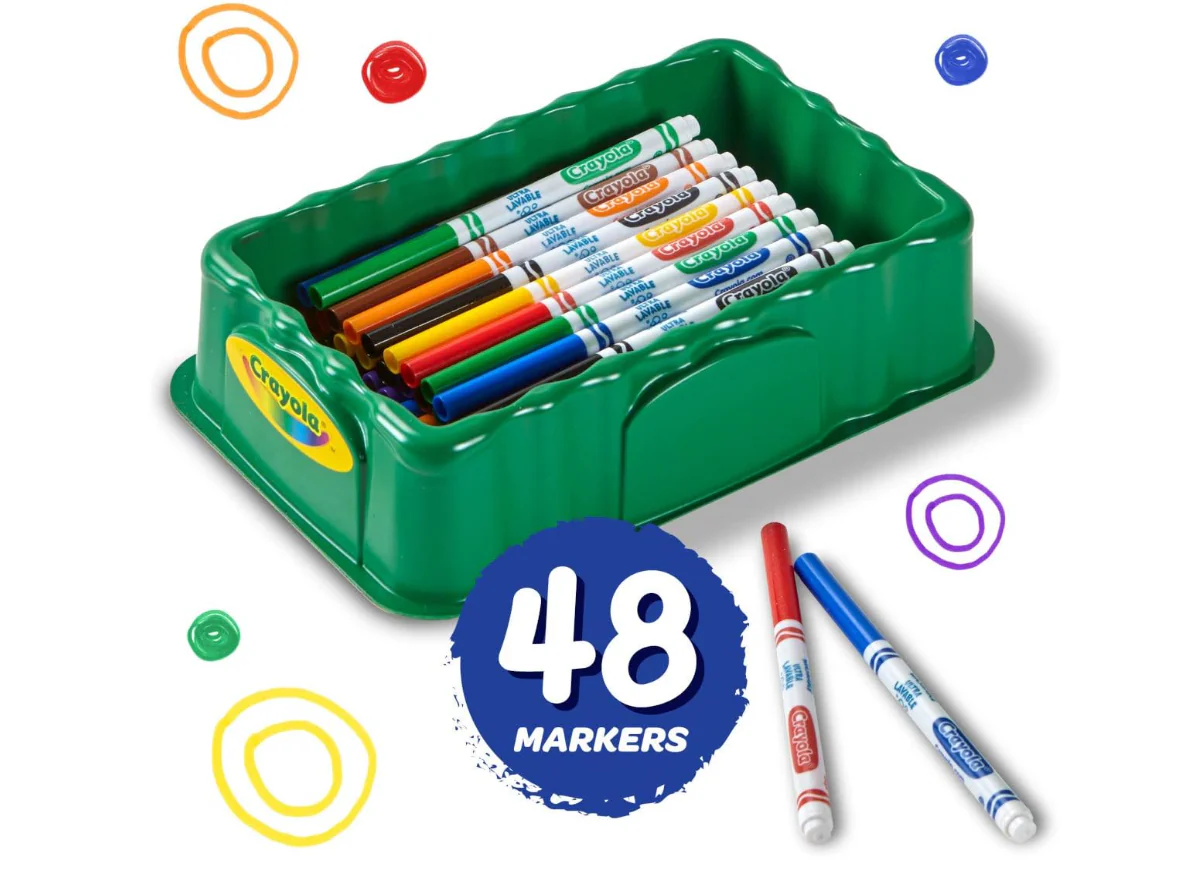 Crayola Trayola Ultra-Clean Washable Markers Fine Line 48ct 58-8214 - Image 2