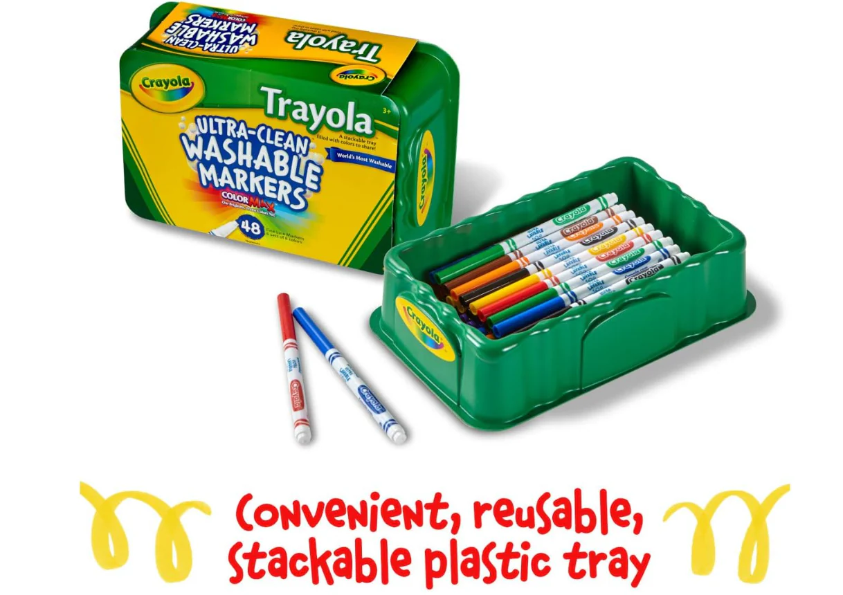 Crayola Trayola Ultra-Clean Washable Markers Fine Line 48ct 58-8214 - Image 3