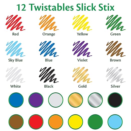 Crayola Twistables Slick Stix 12 ct CY52-9512 - Image 9