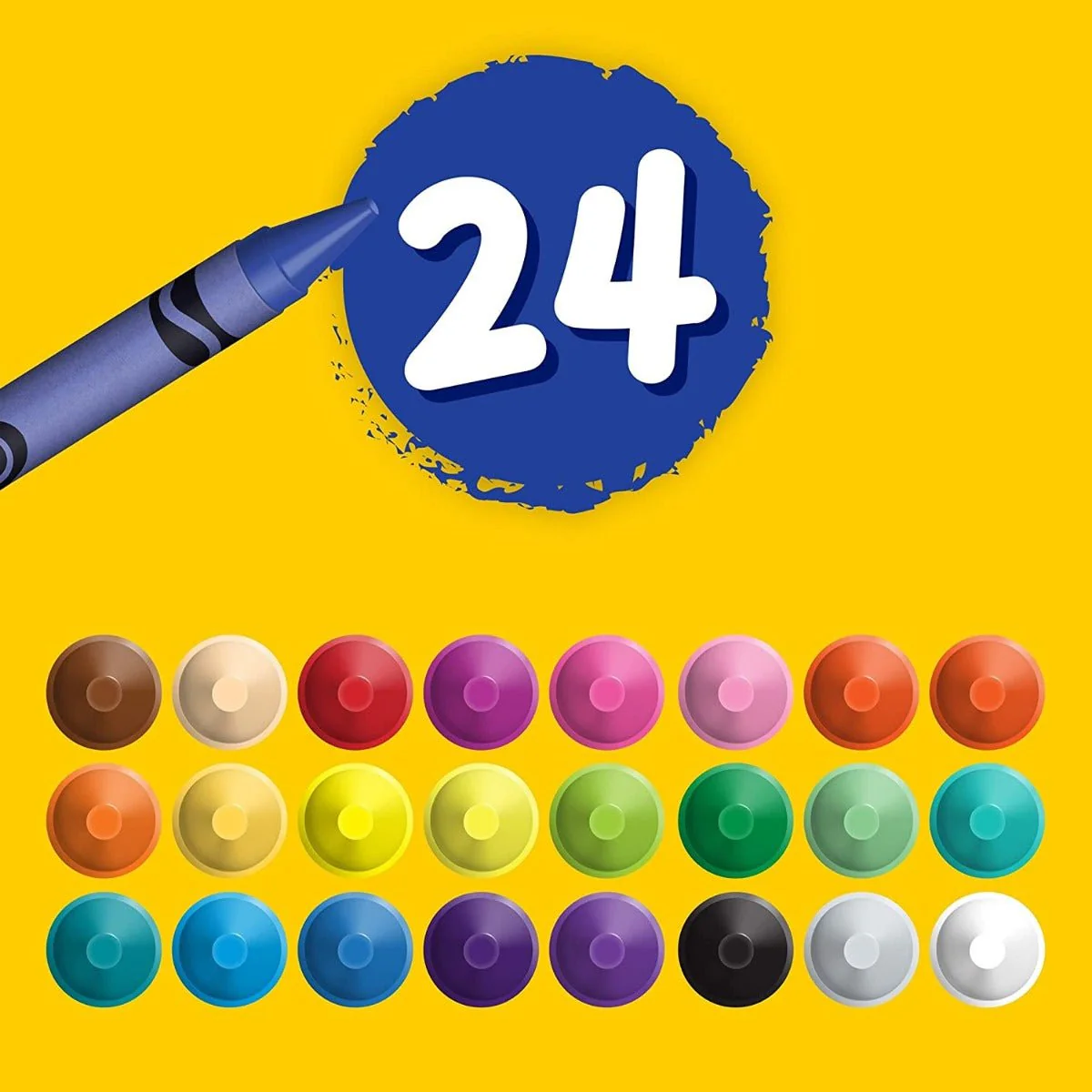 Crayola Ultra Clean Washable Crayons Color Max 24ct CY52-6924 - Image 3