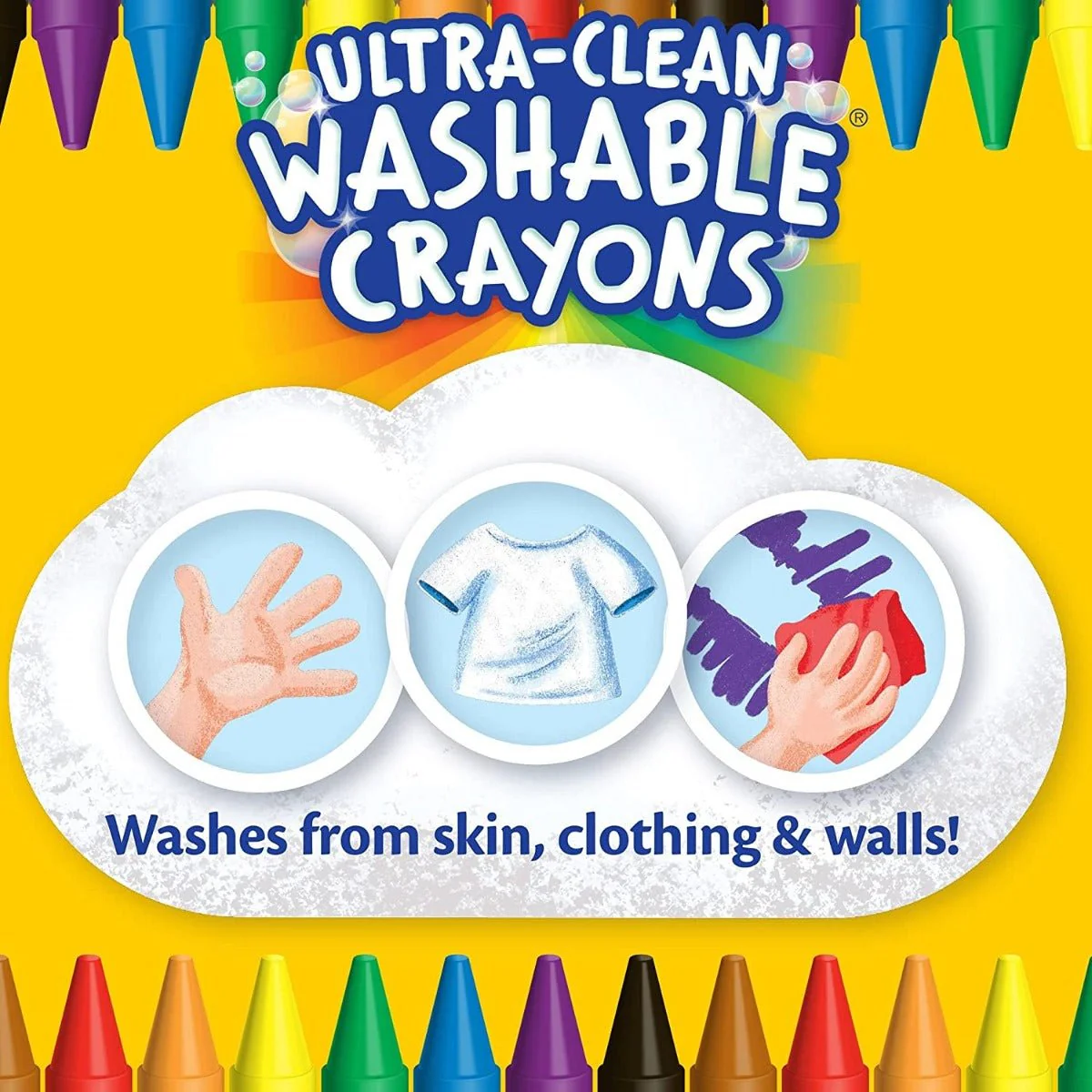 Crayola Ultra Clean Washable Crayons Color Max 24ct CY52-6924 - Image 4
