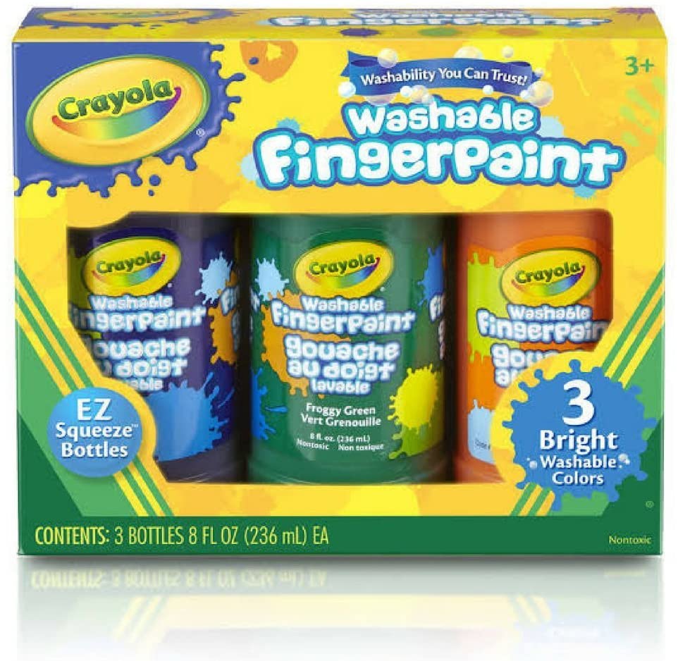 Crayola Washable Finger Paint 3 pack 55-1311 - Image 4