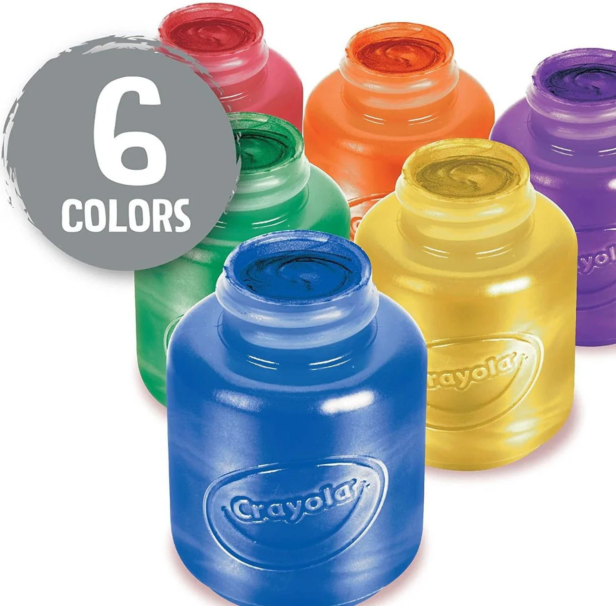 Crayola Washable Kids Paint Metallic 2oz 6ct 54-5000 - Image 3