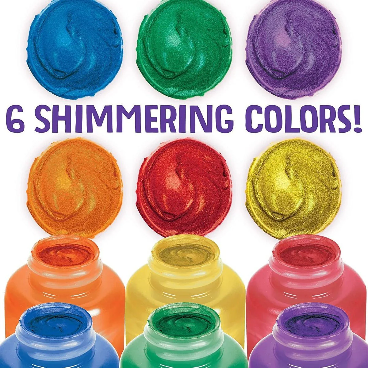 Crayola Washable Kids Paint Metallic 2oz 6ct 54-5000 - Image 4