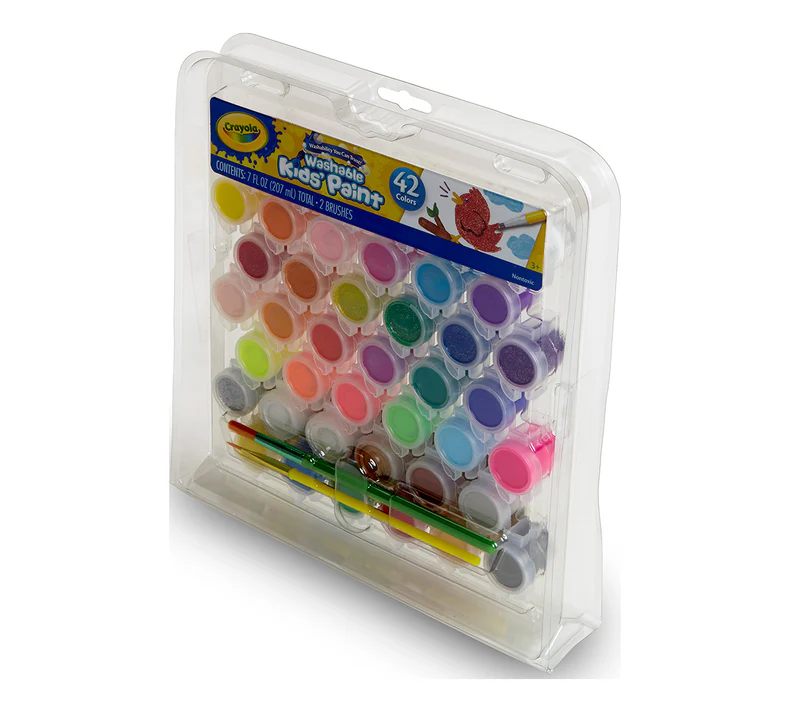 Crayola Washable Kids Paint - Paint Pot Set of 42 CY04-0157 - Image 3