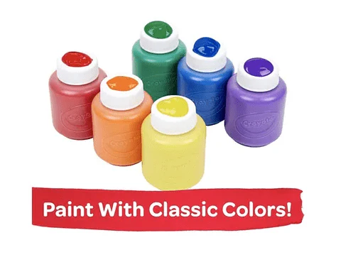 Crayola Washable Kids Paint Set 2oz CY54-1204 - Image 2