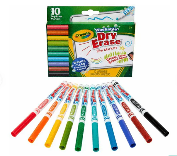 Crayola Washable Markers Clicks Retractable Tips CY58-8370