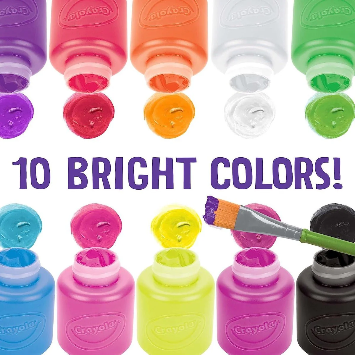 Crayola Washable Neon Paint Set 54-2390 - Image 4