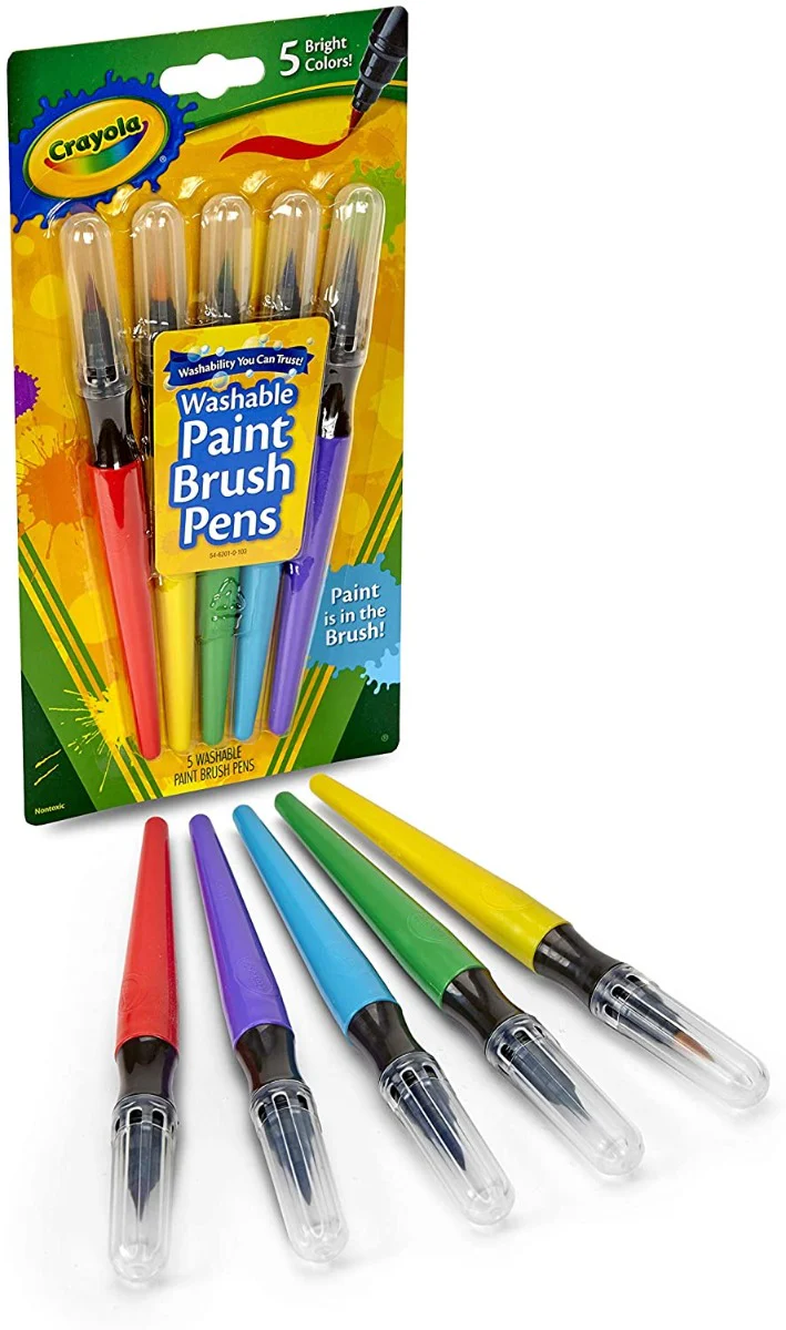 Crayola Washable Paint Brush Pens 5pc CY54-6201