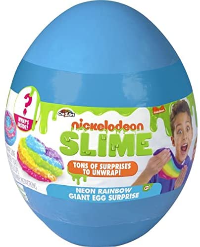 CraZart Nickelodeon Slime Neon Rainbow Giant Egg Surprise CA-19373