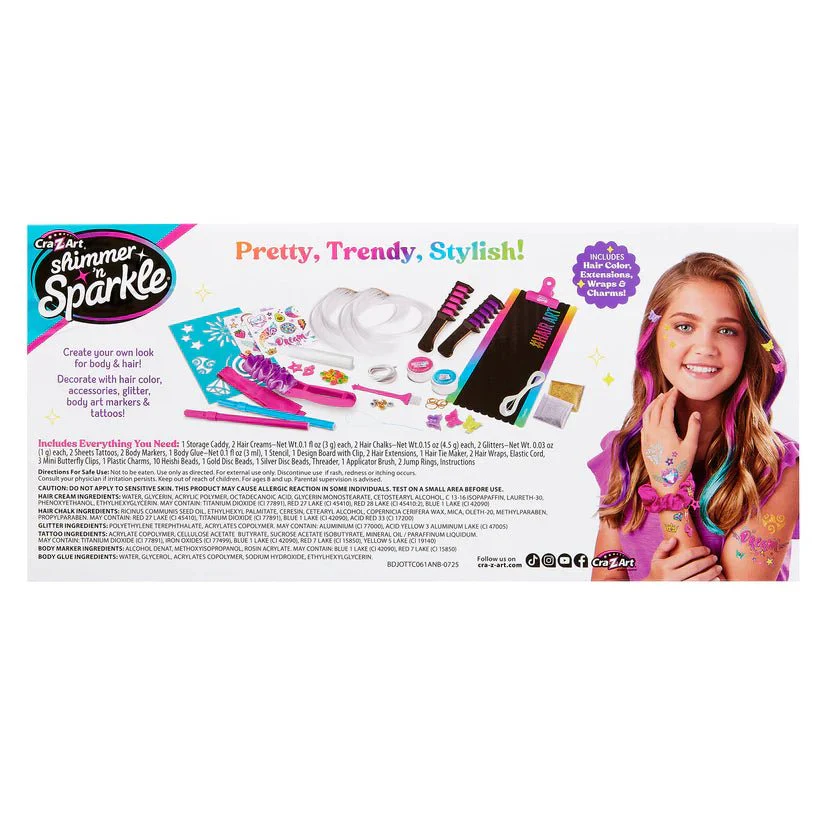 CraZArt Shimmer N Sparkle 2-in-1 Hair and Body Creations Caddy SNS-65708 - Image 7