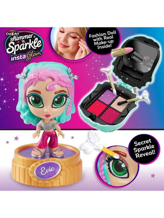 CraZArt Shimmer N Sparkle Insta Glam Make Up Dolls Evie 07254 - Image 5