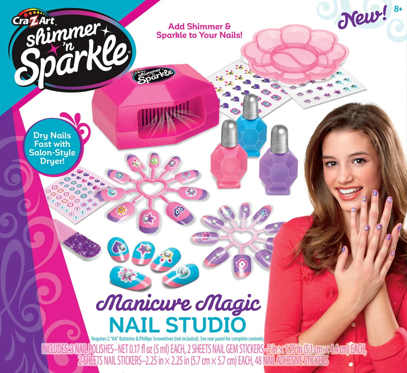 CraZart Shimmer & Sparkle Manicure Magic Nail Studio 12504 - Image 2