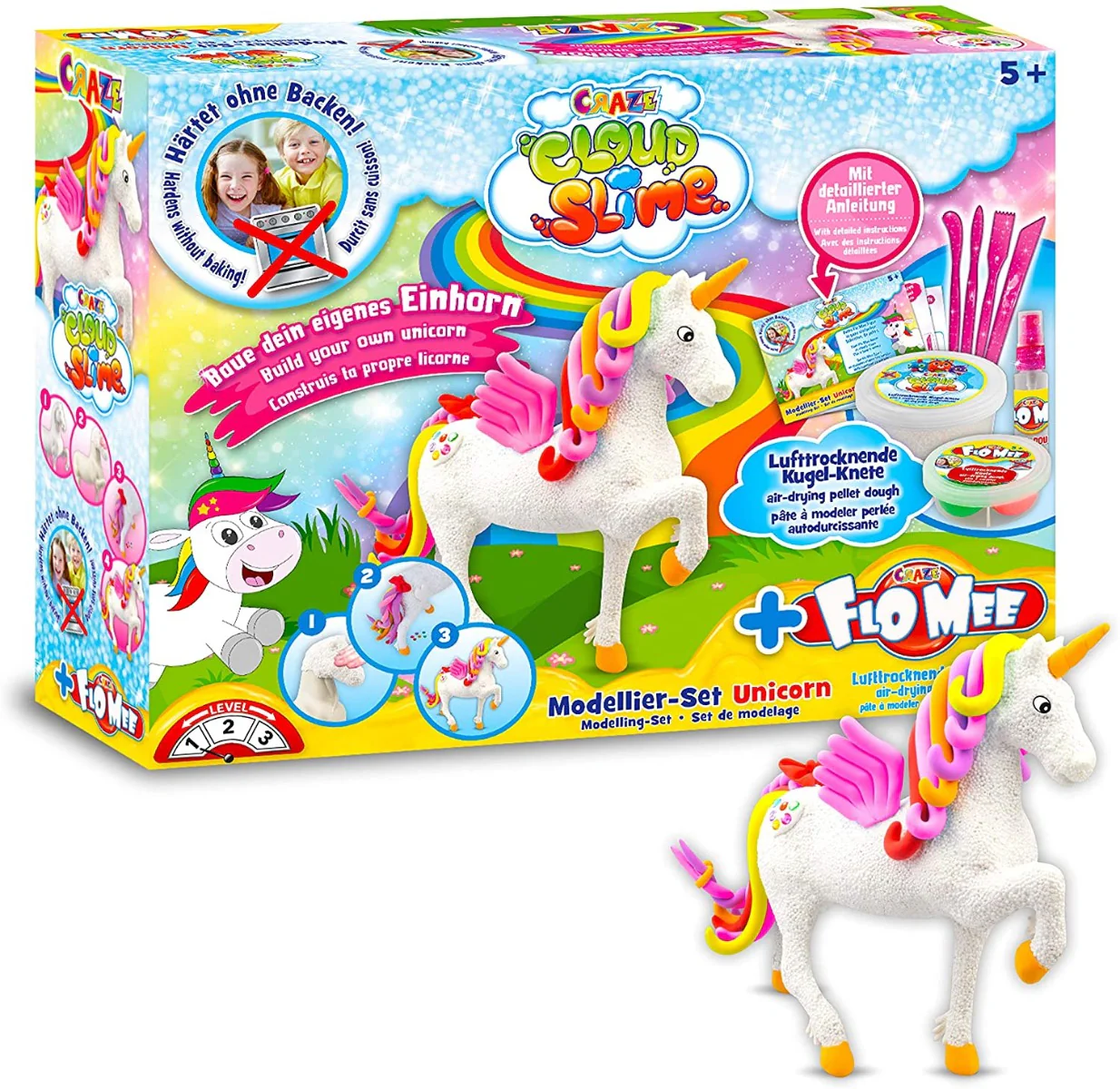 CRAZE Cloud Slime meets Flo mee Unicorn Set 15759 - Image 3