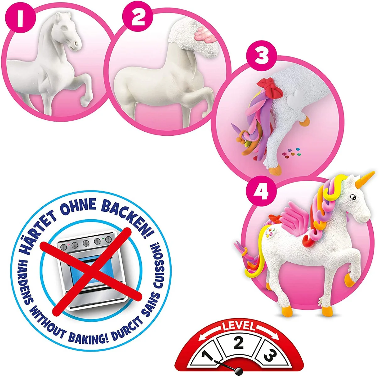 CRAZE Cloud Slime meets Flo mee Unicorn Set 15759 - Image 6