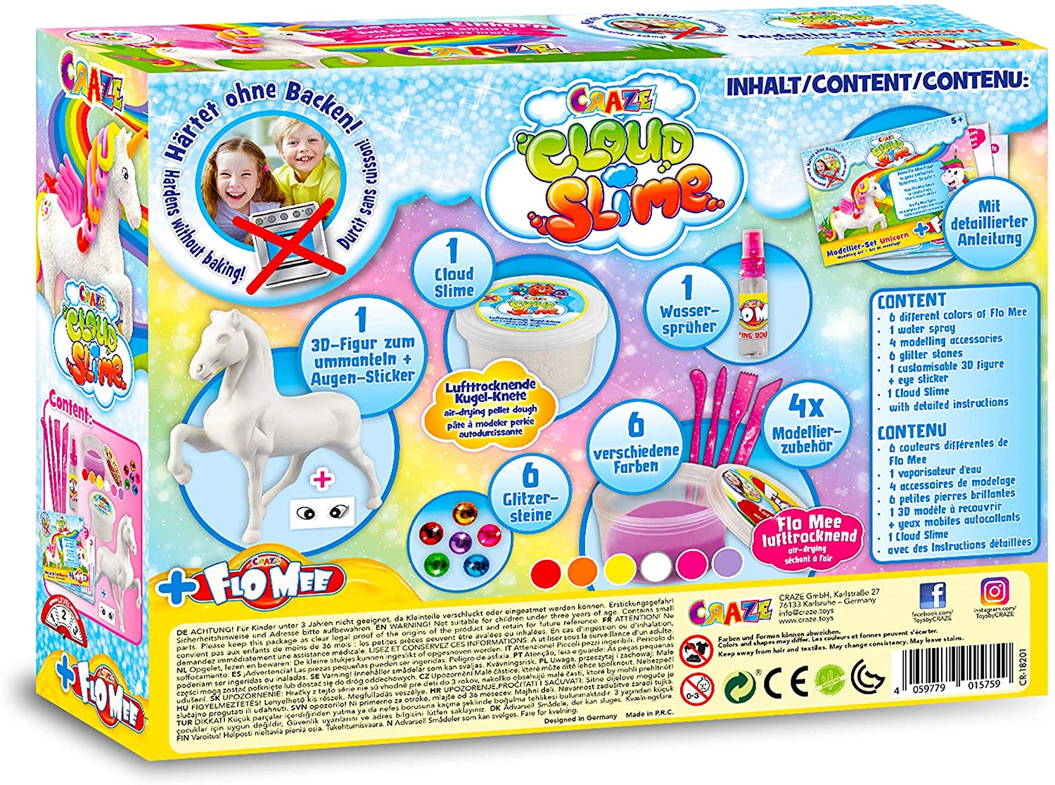 CRAZE Cloud Slime meets Flo mee Unicorn Set 15759 - Image 7