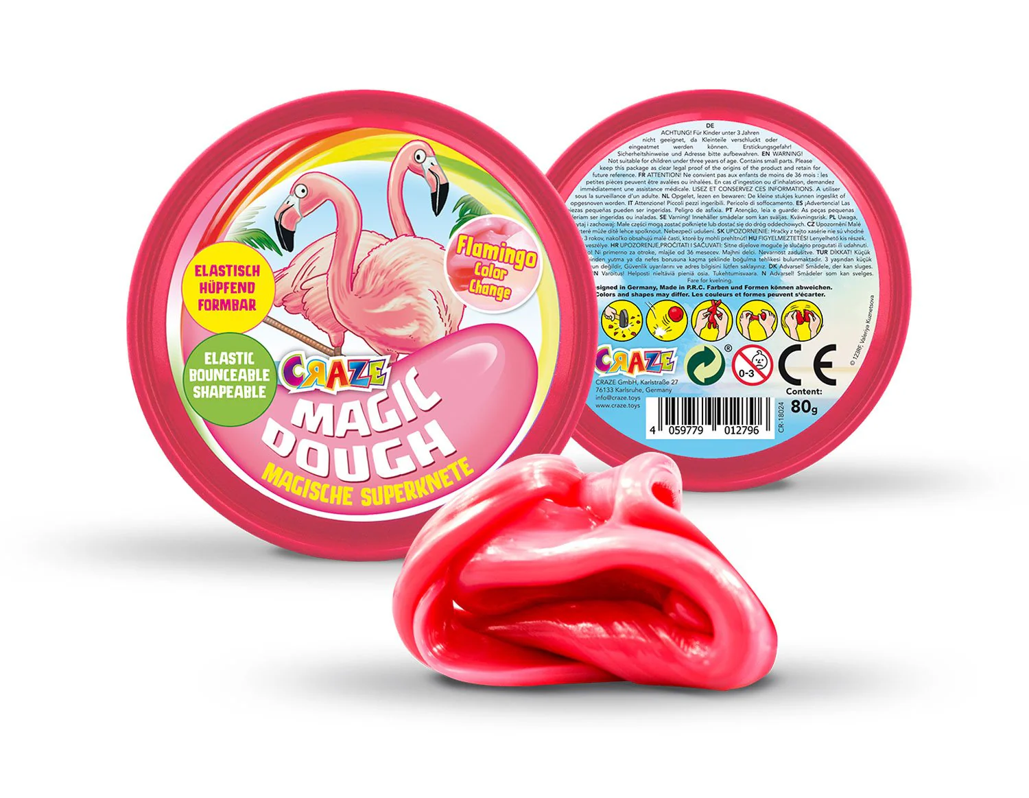 CRAZE Magic Dough Intelligent Super Clay Flamingo 12796 - Image 5