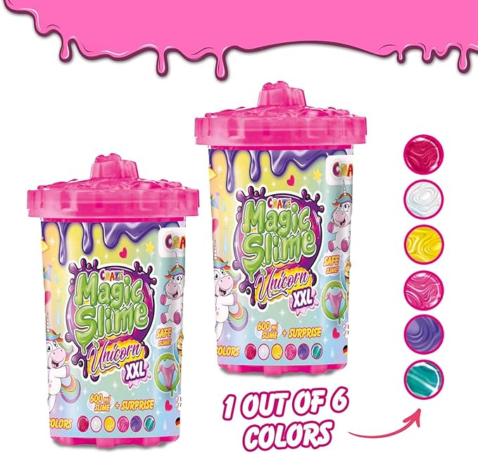 Craze Magic Slime Surprise Unicorn XXL 600ml 34392 - Image 6