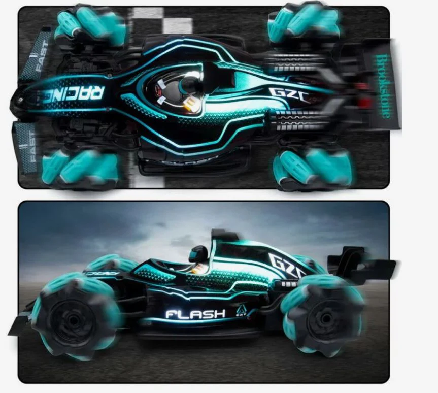 Crazon Musical Smoking Racing Car 2.4G Blue 333-FC22141 - Image 3