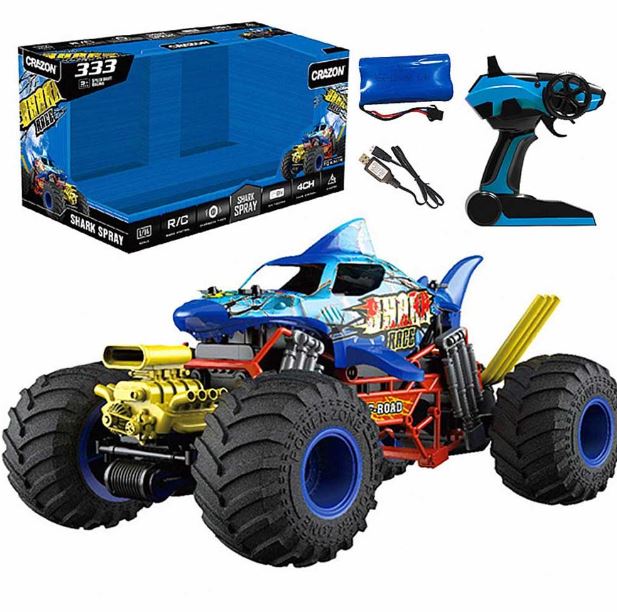 Crazon RC Shark with Smoking Function 2.4G 1:10 Blue 333-YC21122