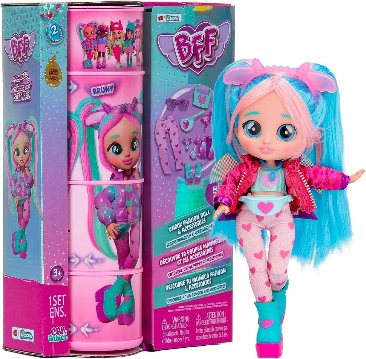 Cry Babies Bff Fashion Doll 8inch - Bruny 908383