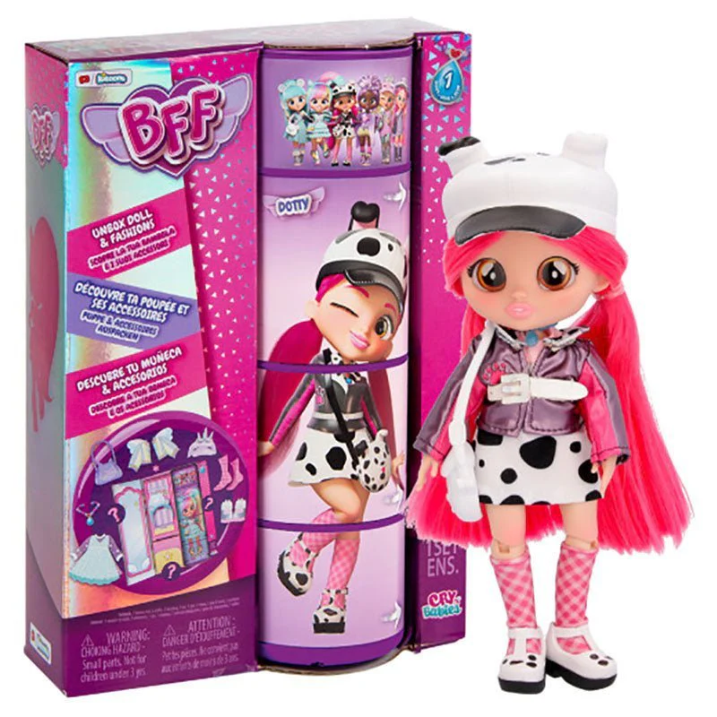 Cry Babies Bff Fashion Doll 8inch - Dotty 904378