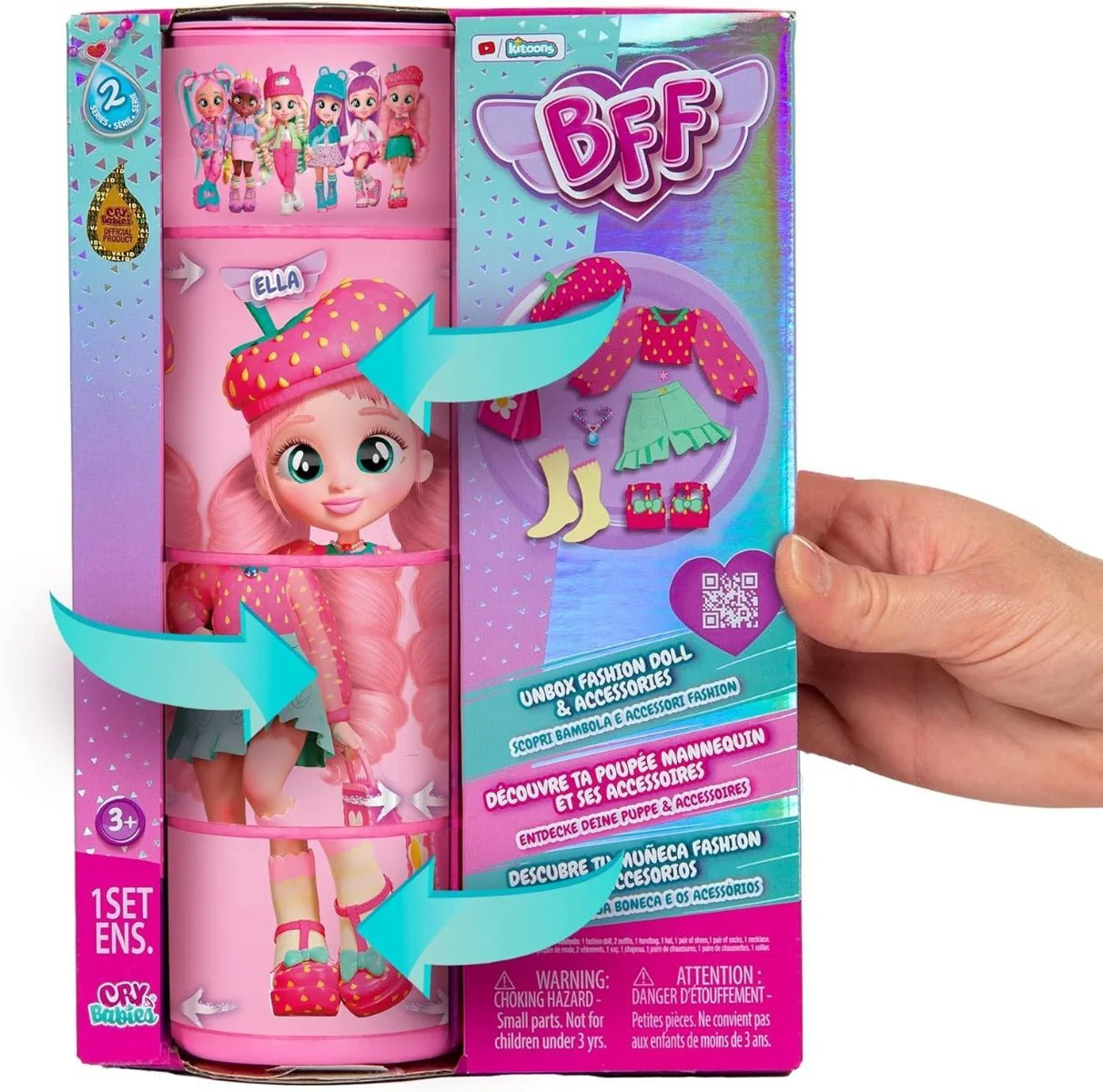 Cry Babies Bff Fashion Doll 8inch - Ella 908352 - Image 2