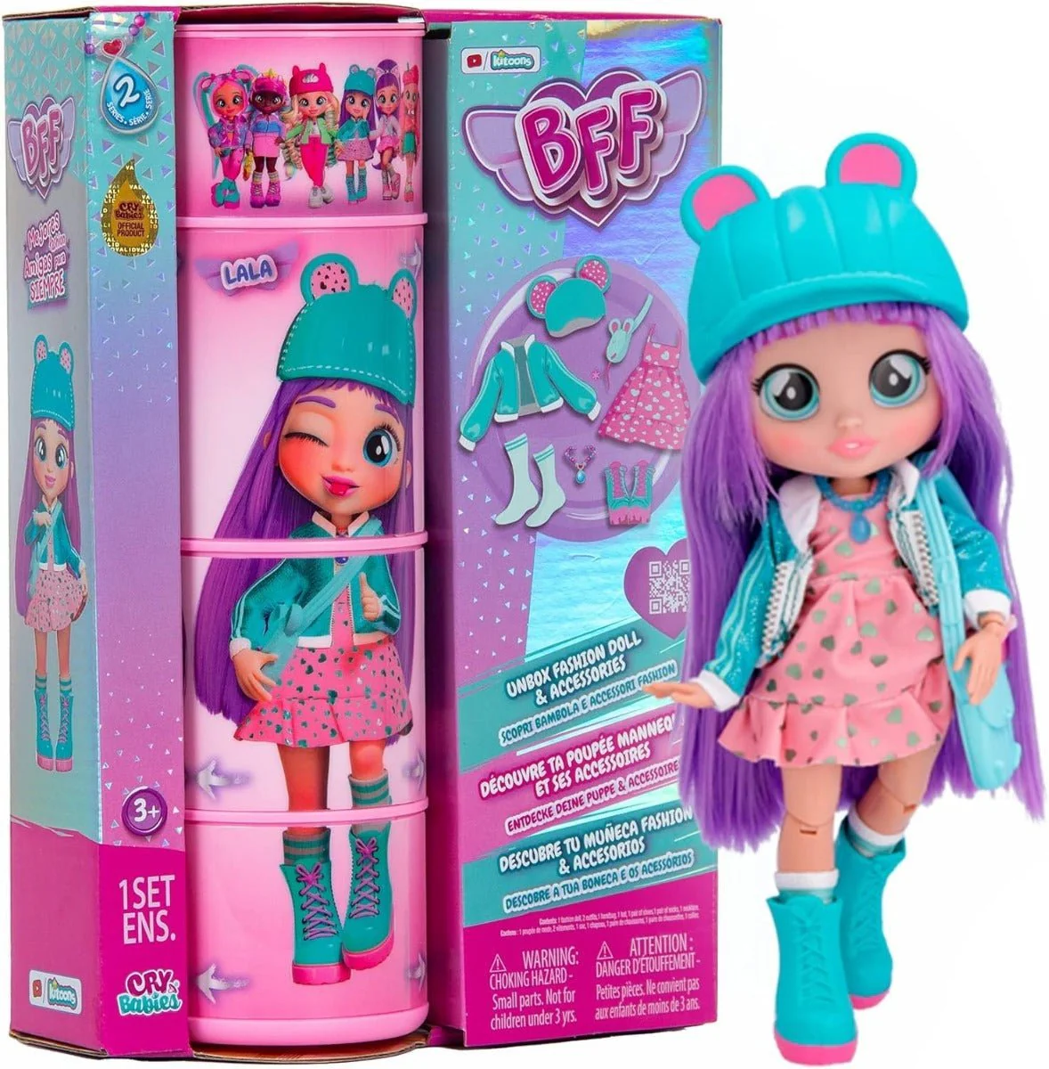 Cry Babies Bff Fashion Doll 8inch - Lala 908369