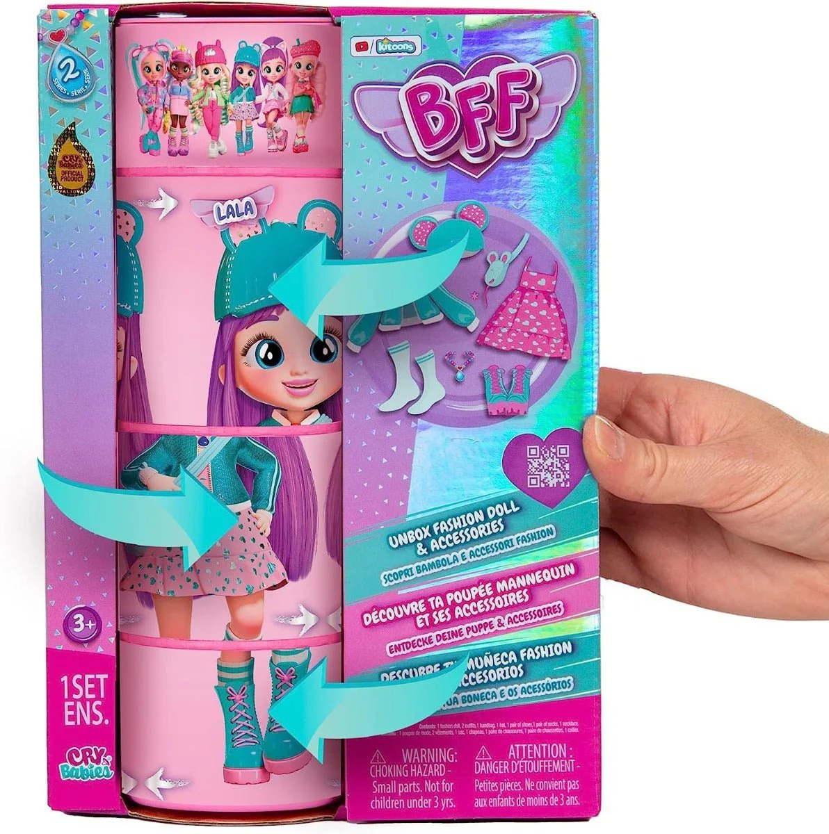 Cry Babies Bff Fashion Doll 8inch - Lala 908369 - Image 2