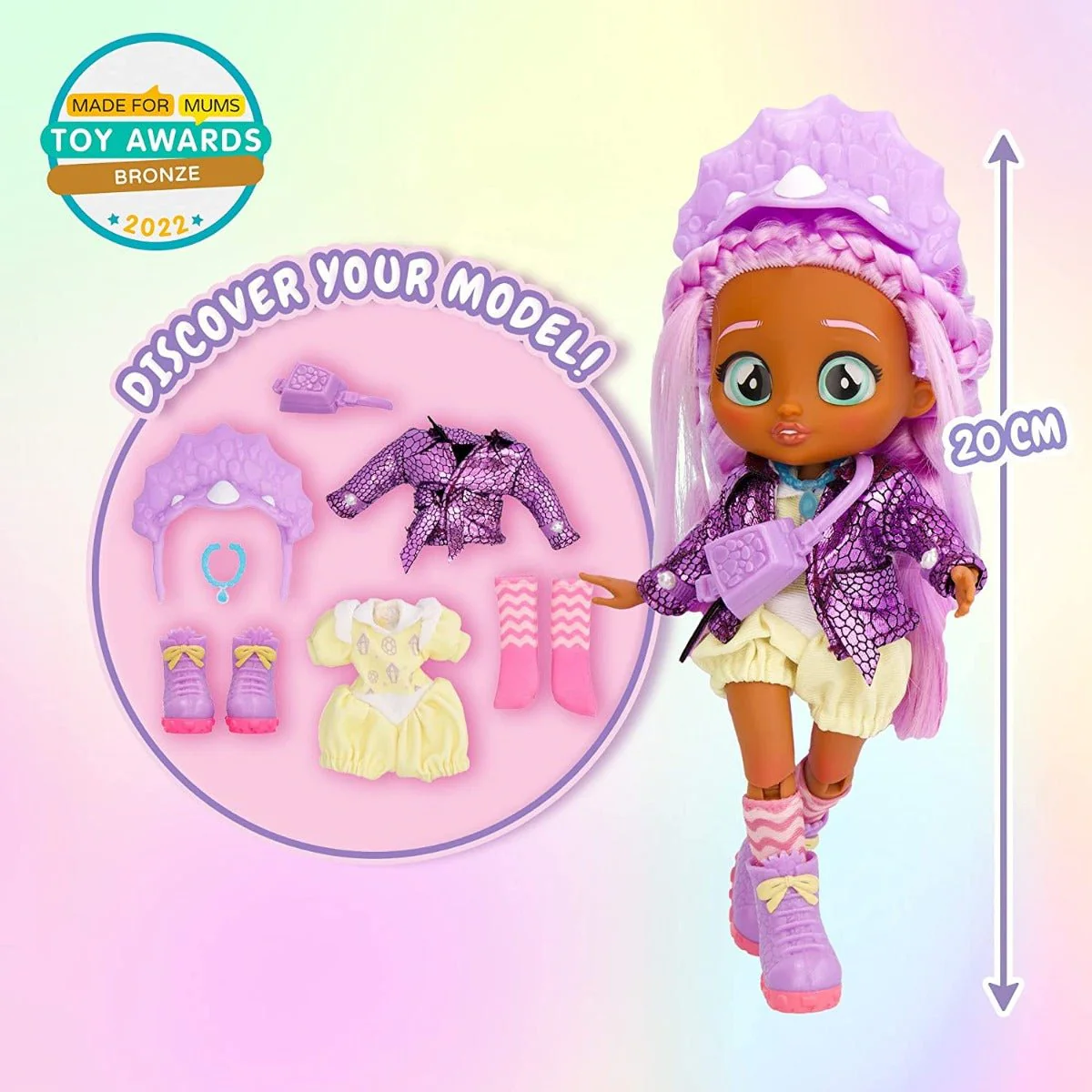 Cry Babies Bff Fashion Doll 8inch - Phoebe 904354 - Image 3