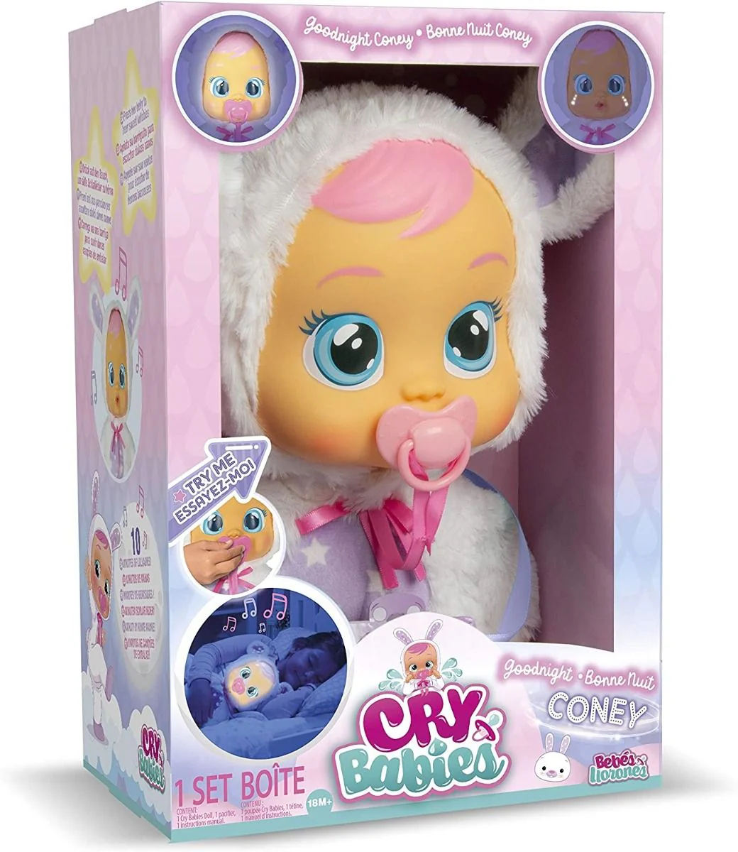 Cry Babies Goodnight Coney Doll 93140 - Image 5