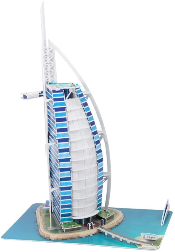 CubicFun Burj Al Arab 3D Puzzle Set 101 Pieces MC101H - Image 3