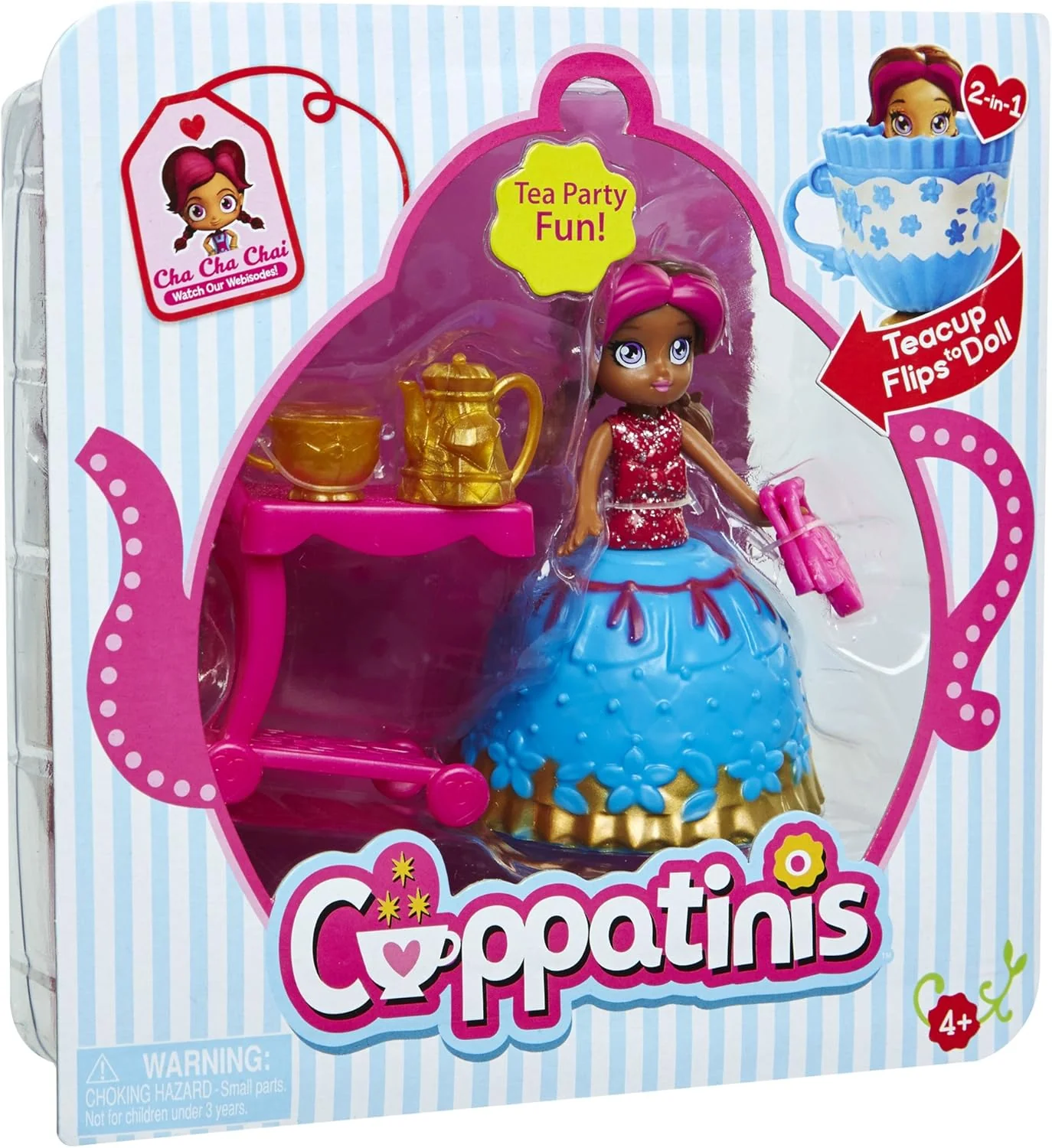 Cuppatinis Doll Cha Cha Chai Teacup Transforms Cute 38771