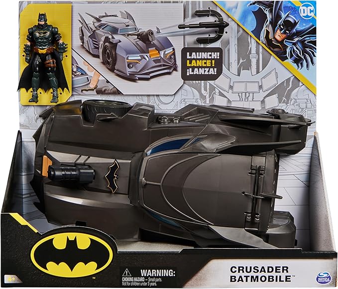 DC Batman Crusader Batmobile With Figure 4-Inch 6067473 - Image 9